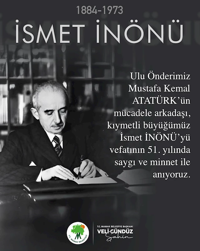 Başkan Şahin İsmet İnönü’yü Andı