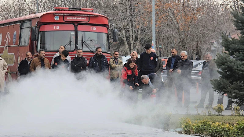 KOCASİNAN’DA YANGIN TATBİKATI GERÇEĞİ ARATMADI