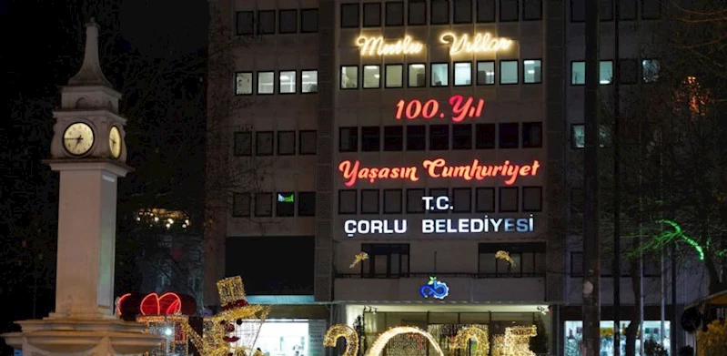 Çorlu, Yeni Yılı Işıltıyla Karşılıyor