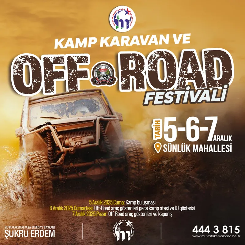 MUSTAFAKEMALPAŞA’DA OFF-ROAD HEYECANI BAŞLIYOR