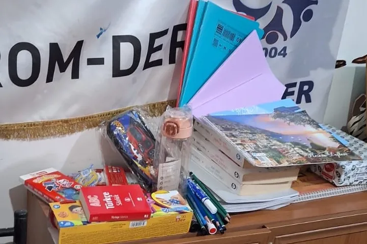 ROM-DER’den Keşan’da 100 öğrenciye kırtasiye ve giyim desteği