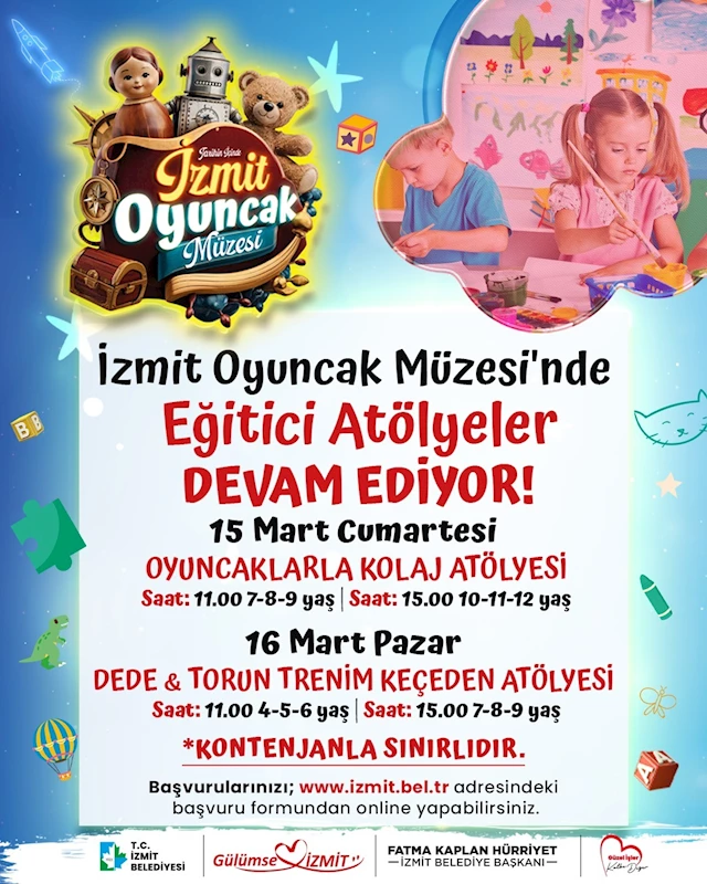 OYUNCAK MÜZESİ’NİN RENKLİ ATÖLYELERİ DEVAM EDİYOR