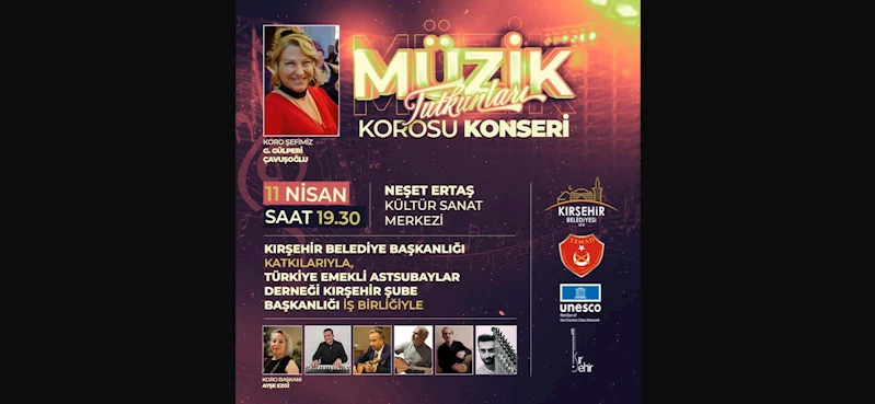 MÜZİK TUTKUNLARI KOROSU KONSERİ CUMA GÜNÜ