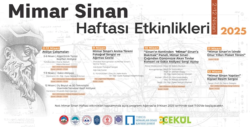 Valilik ve Büyükşehir’den Mimar Sinan Haftası Etkinlikleri