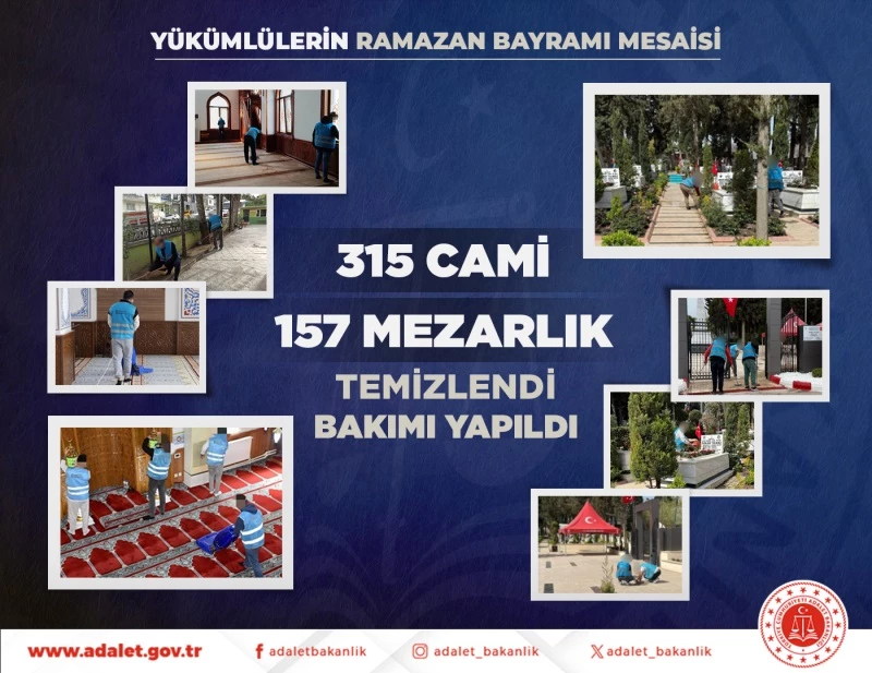 DENETİMLİ SERBESTLİK YÜKÜMLÜLERİNDEN BAYRAM MESAİSİ