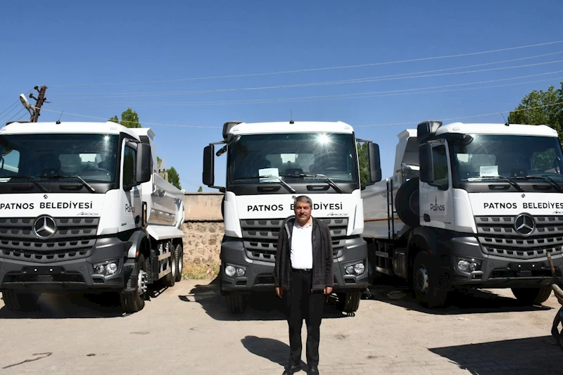 Patnos Belediyesi Araç Filosunu Güçlendirdi: 3 Yeni Hafriyat Kamyonu Hizmete Girdi