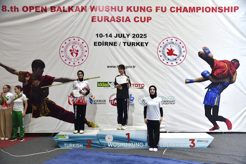 Büyükşehir’in ‘wushu kung fu’ takımından tarihi başarı: Madalya yağmuruna tuttular…