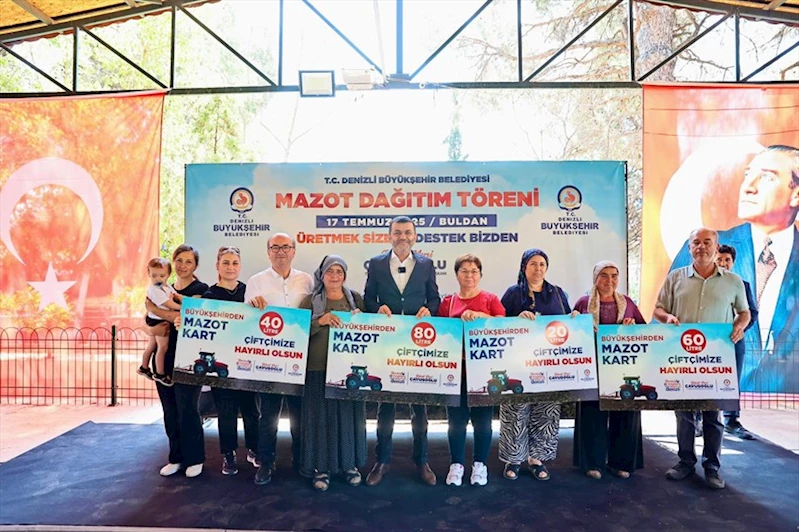 Denizli Büyükşehir’den Buldanlı çiftçiye mazot desteği