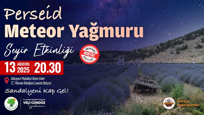 Mamaklılar Meteor Yağmurunu Lavanta Bahçesinde İzleyecek
