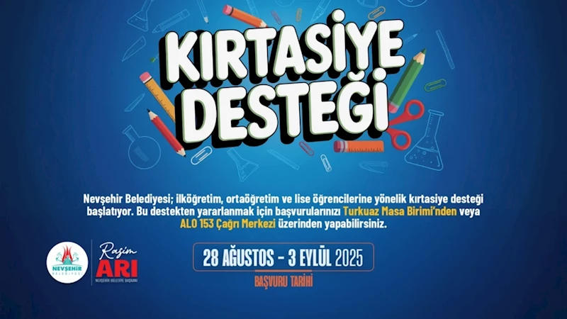 “Kırtasiye Desteği” İçin Başvurular Başladı