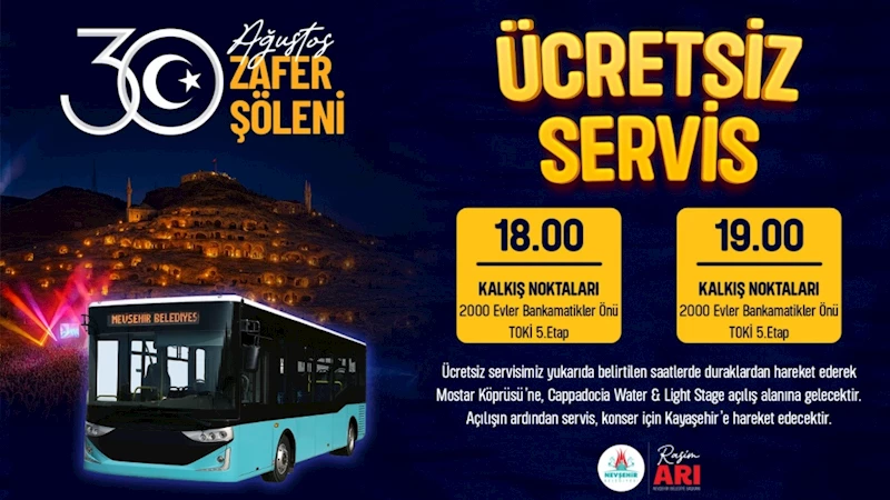 Nevşehir Belediyesi Tarafından Servis Hizmeti Verilecek