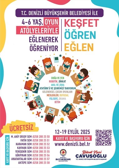 4-6 yaş grubu için ücretsiz atölye başvuruları başladı