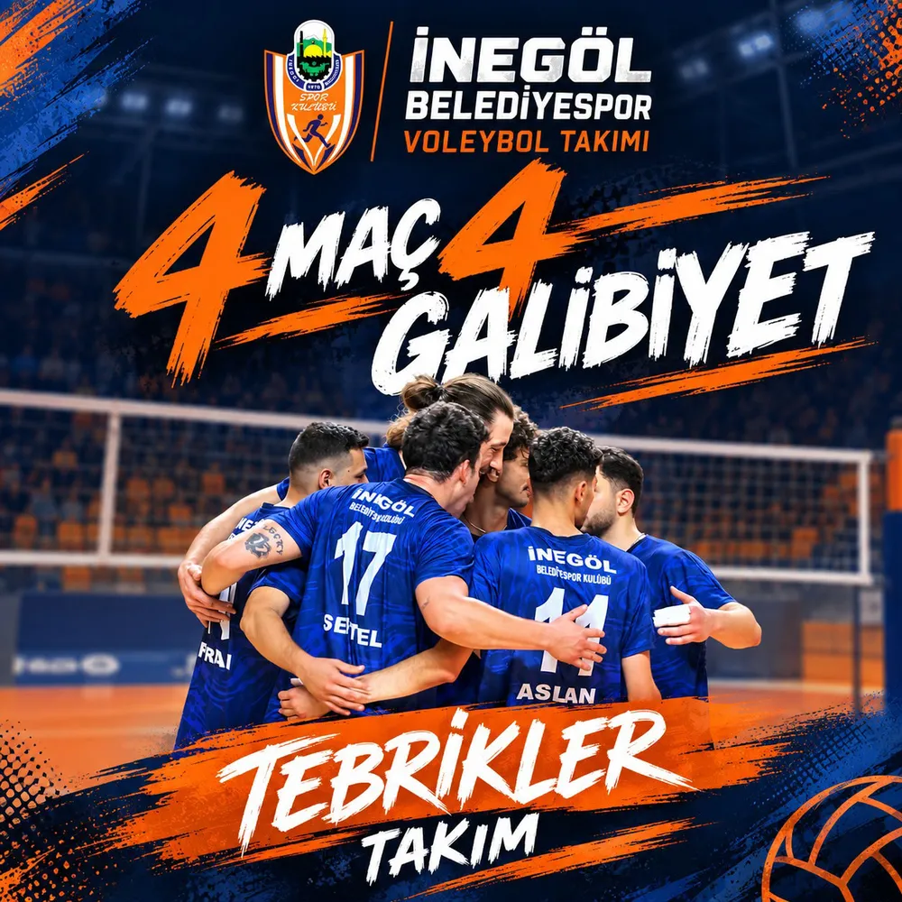 İnegöl Belediyespor Voleybolda Liderliğe Yükseldi