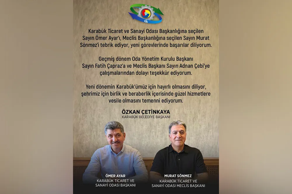 Belediye Başkanı Çetinkaya'dan Seçim Tebriği
