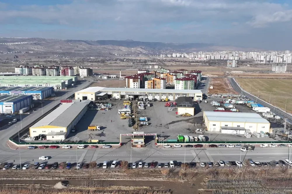 Kayseri Kocasinan'ın bakım onarım merkezi sanayi sitesi gibi
