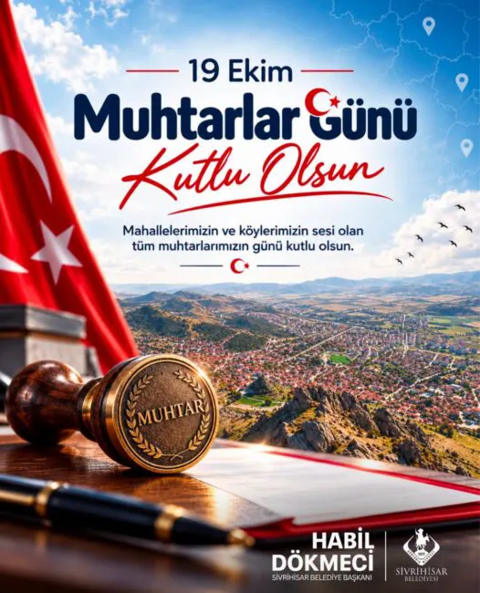 Sivrihisar Belediyesi'nden Muhtarlar Günü Mesajı