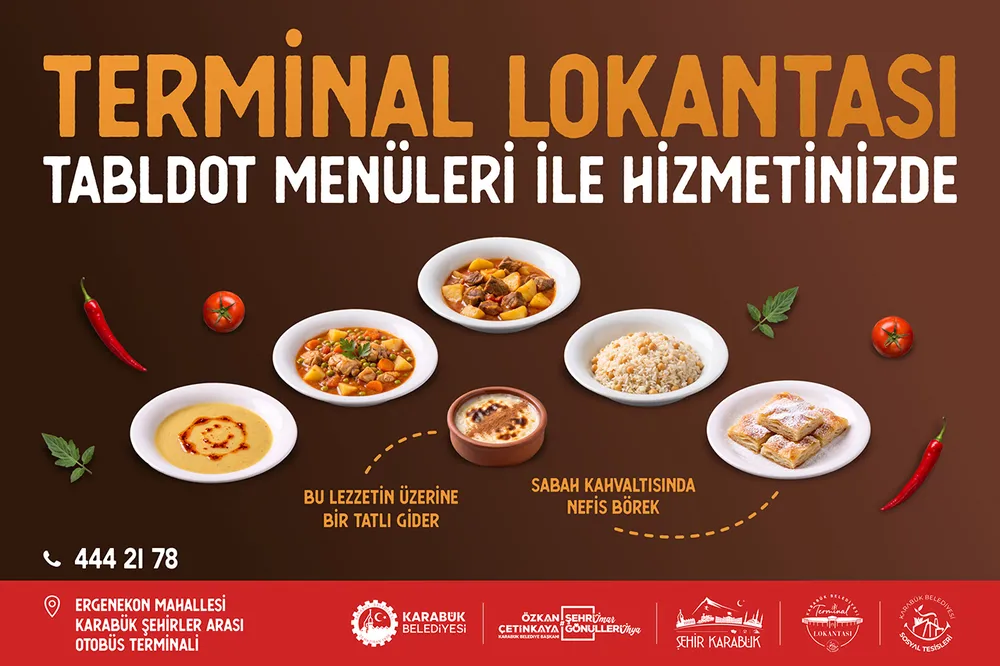 Terminal Lokantası Zengin Tabldot Menüleri ile Hizmet Veriyor