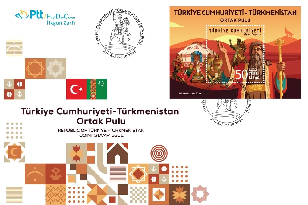 PTT’den 'Türkiye-Türkmenistan' temalı anma pulu