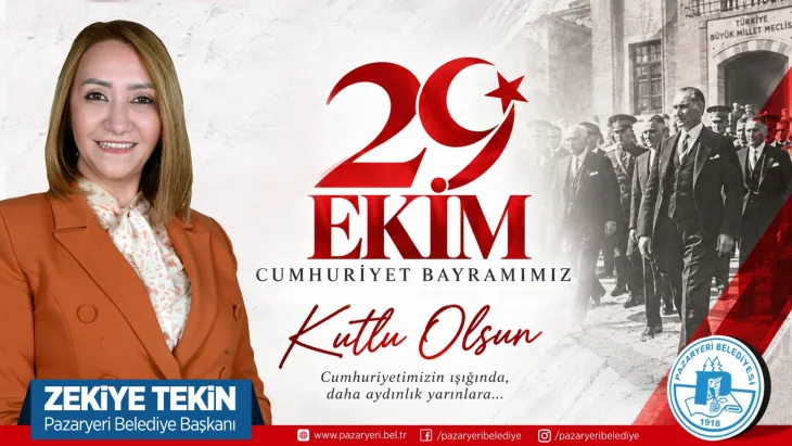 Pazaryeri Belediyesi 29 Ekim Cumhuriyet Bayramı'nı Kutladı