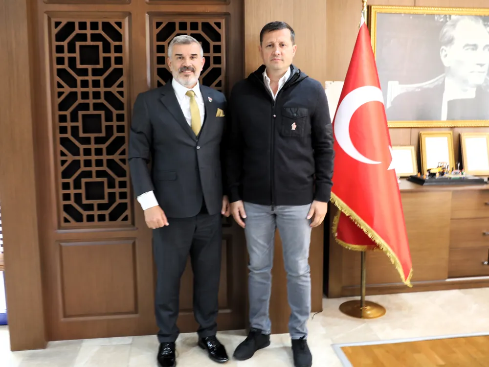 Çerkezköy Ticaret ve Sanayi Odası Başkanı Ahmet Çetin'den Belediye Başkanı Vahap Akay'a Ziyaret