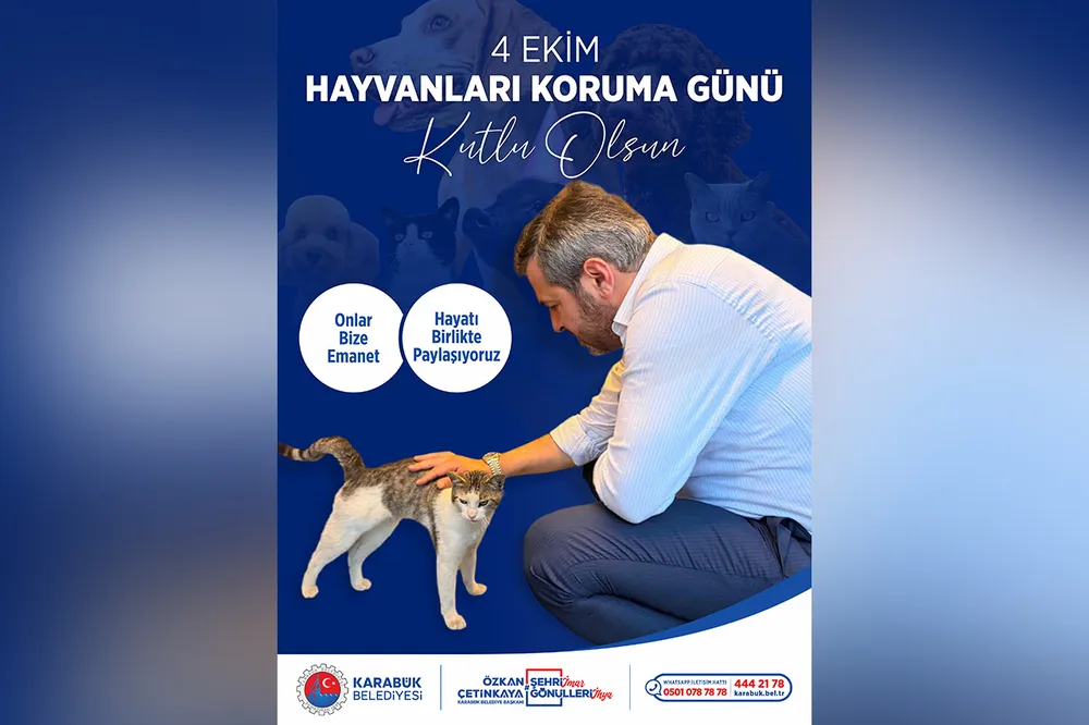 Karabük Belediyesi 4 Ekim Hayvanları Koruma Günü'nde Farkındalık Oluşturdu