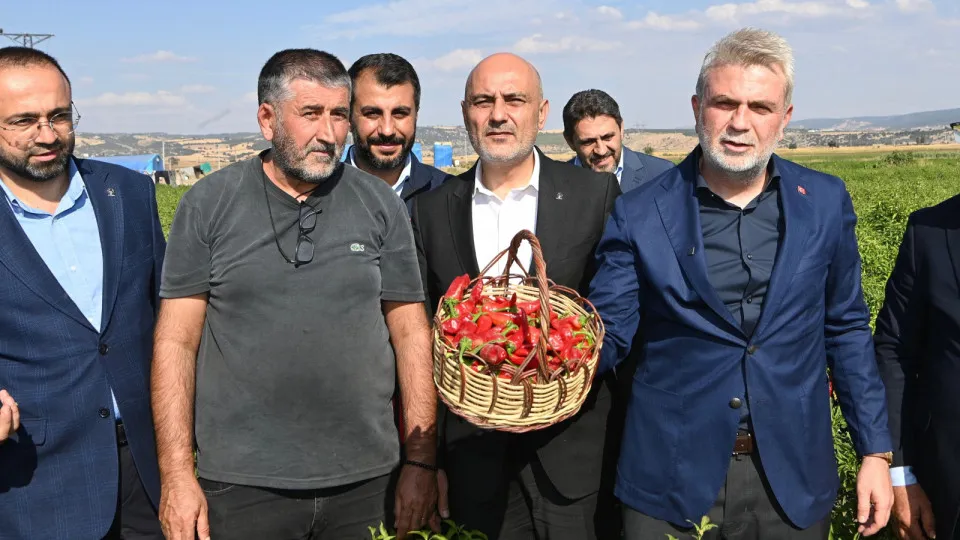 Başkan Görgel Maraş Biberi Hasadında Üreticilerle Buluştu