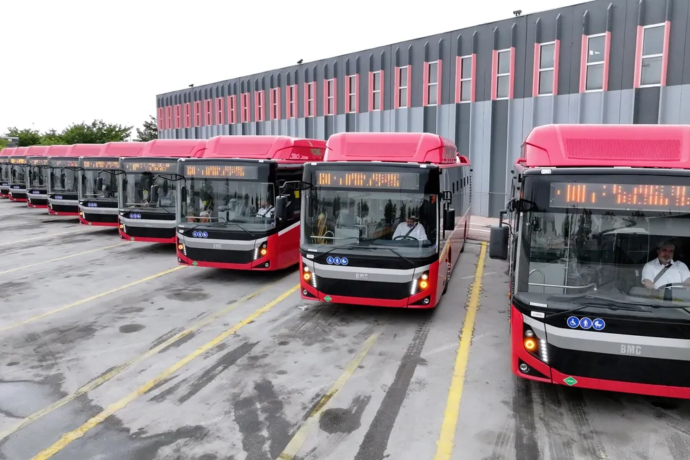 Konya'ya 10 çevreci otobüs daha filoya dahil oldu