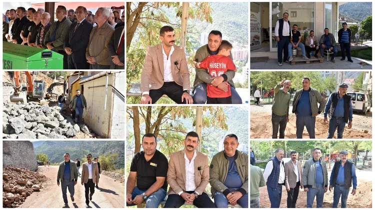 Belediye Başkanı Cenaze Törenine Katılarak Başsağlığı Diledi ve Çalışma Sahalarını İnceledi