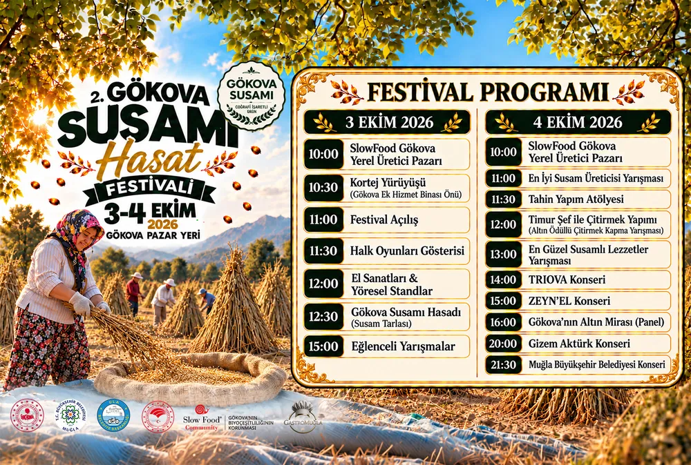 2. Gökova Susamı Hasat Festivali 3-4 Ekim Tarihlerinde Başlıyor